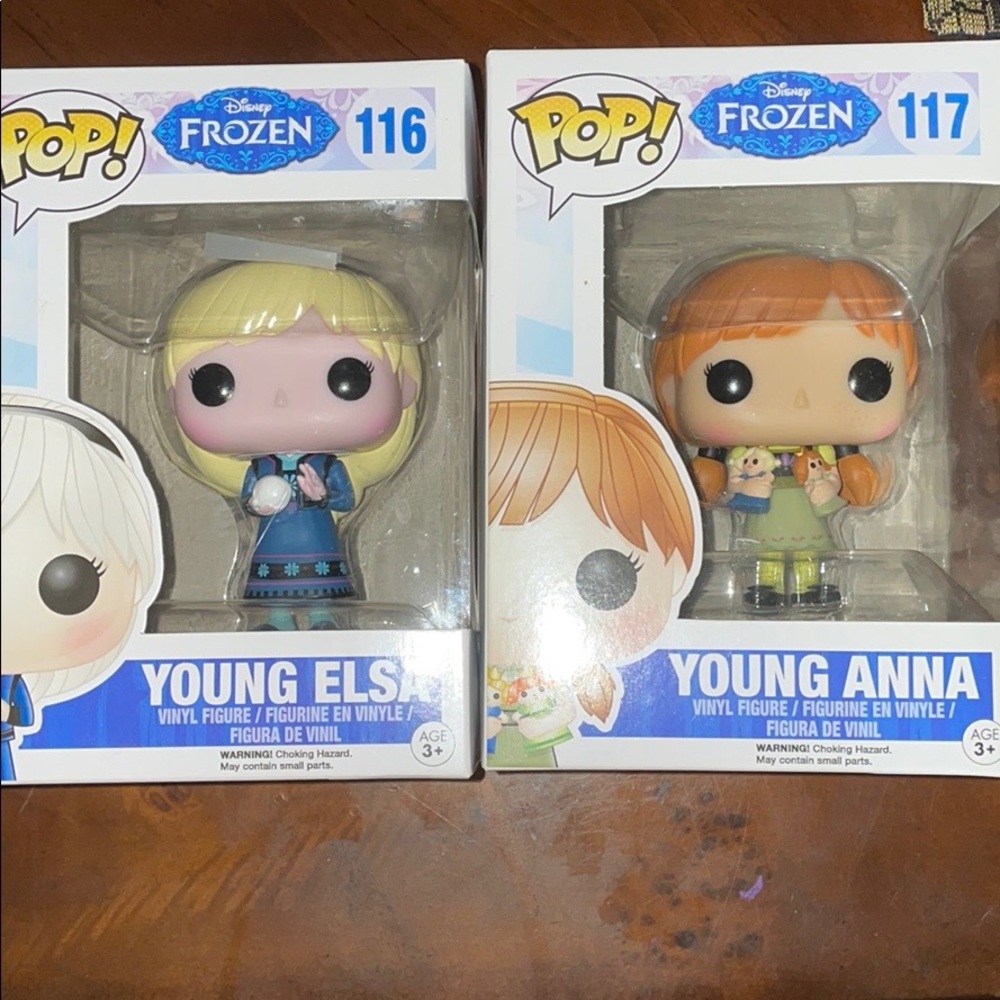 Funko Pop #116 and #117-Frozen